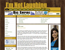 Tablet Screenshot of imnotlaughing.com